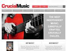 Tablet Screenshot of crucialmusic.com